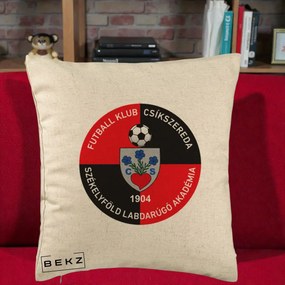 Perna Personalizata FK Csikszereda 1904 Fotbal, 40x40 cm, Bej, Husa Detasabila, Perna Inclusa, BEKZ®