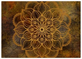 Tablou pe sticlă - Mandala bucuriei (70x50 cm)