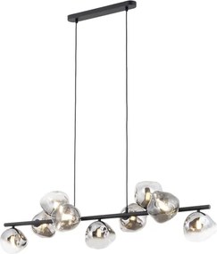 Brilagi - Lustru pe cablu VULCANO 9xG9/8W/230V negru/negru fumuriu