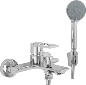 Baterie cada - dus Rea Flip monocomanda crom cu set de dus