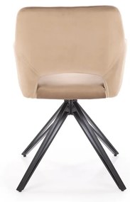 Scaun rotativ K535 velvet bej
