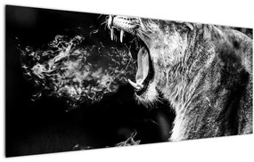 Tablou - Portretul unei leoaice (120x50 cm)