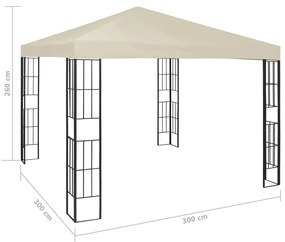 Pavilion, crem, 3 x 3 m Crem, 3 x 3 m