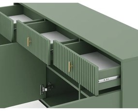 Comodă SUE verde/neagră