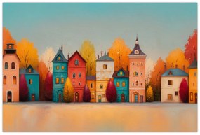 Tablou - Sat de toamnă (90x60 cm)