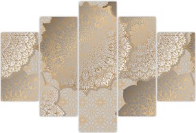 Tablou - Mandale în tonuri aurii (150x105 cm)