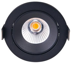 Spot LED incastrabil baie IP65 Cyklop IP65 3000K negru