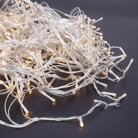 Brilagi - Ghirlandă LED de Crăciun exterioară cu țurțuri, 360 LED, 8 funcții, 14 m, IP44, alb cald