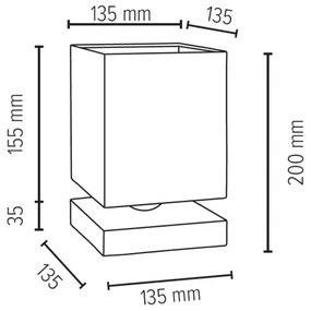 Lampă de masă Spot-Light 7284174 INGER 1xE27/25W/230V