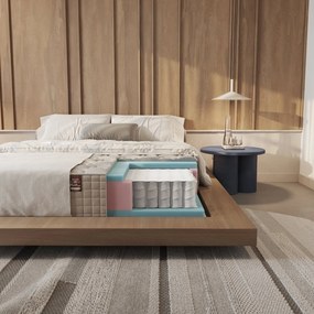 Saltea cu arcuri pocket PUFești 180×200 cm, fermitate moale, 32 cm înălțime