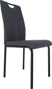 Scaun de sufragerie, gri/metal, JONKA