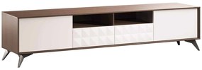 Comoda TV Zion, 203x43x46cm, Crem-Nuc