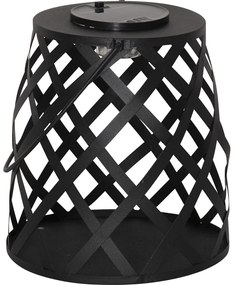 Felinar cu LED Star Trading Calabria, înălțime 20 cm, negru