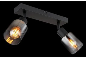 Aplica 2L design modern Hubertus negru