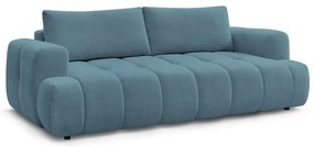 Canapea albastră extensibilă/cu spațiu de depozitare 251 cm Fuji – Bobochic Paris