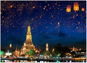 Tablou - Lampioane norocului, Bangkok (70x50 cm)