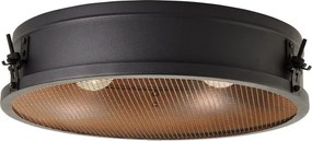 Brilliant - Plafonieră ZOIS 2xE27/28W/230V Ø 42 cm neagră
