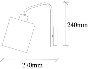 Aplică de perete albă/argintie Ve – Opviq lights