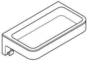 GROHE 411072430 - Poliță de duș START CUBE, 200 mm, negru