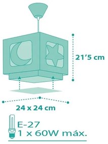 Dalber D-63232H - Lustră copii MOONLIGHT 1xE27/60W/230V