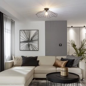 Brilagi - Lustră LED montată pe tavan CERIA WIRE 1xE27/40W/230V diam. 60 cm negru