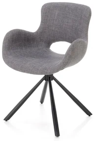 Scaun de bucaterie Kade, gri/negru