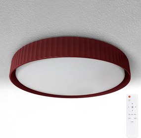 Brilagi-LED Plafonier LED reglabil LUCIA, 48 W, 230 V, Ø 41 cm, roșu + telecomandă