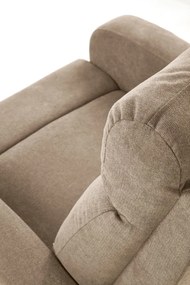 Fotoliu recliner Oslo 1S stofa bej H100 cm