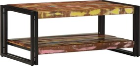 vidaXL Masuta de cafea multicolora 90x50x38 cm lemn masiv recuperat