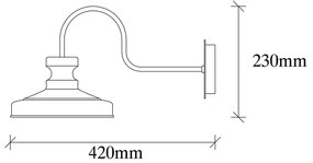 Aplică de perete neagră Berceste – Opviq lights