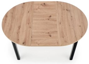 Masa de bucaterie Russell, stejar artizan / negru