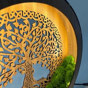 SENTOP | Lampă de masă Arborele Vieții cu mușchi | ZIVENA