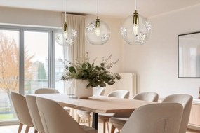 Lustra LUX decorativ fulgi de zapada din cristal SNOWFLAKE 02B