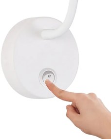 Lampă flexibilă dimabilă de perete Brilagi MAYA 1xG9/4W/230V alb/auriu