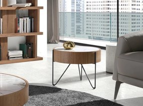 Masuta auxiliara deosebita design LUX Walnut-Marble