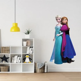 Sticker perete Ana si Elsa Frozen