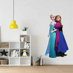 Sticker perete Ana si Elsa Frozen