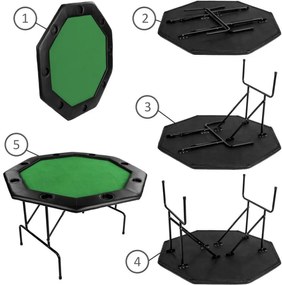 Masă de poker - verde