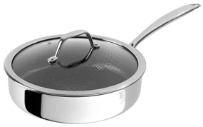 RESIGILAT - Tigaie inox cu capac Eternal Collection Berlinger Haus BH 8511, 24 cm, antiaderenta, inox, strat Eterna rezistent