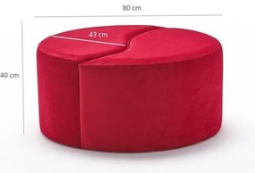 Taburet roșu Alis – Artie