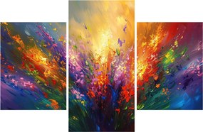 Tablou - Abstracție de flori (90x60 cm)