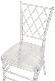 Set 2 buc. scaune de sufragerie CLARO (transparent). 1022823
