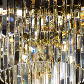 Lustră de cristal pe lanț Brilagi MOZART 5xE14/40W/230V auriu