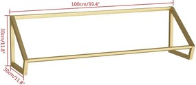 Cuier , V6 Gold Homs,  100 x 30 x 30 cm,auriu