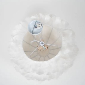 BRILAGI - Lustră suspendată pe cablu FEATHER 3xE27/40W/230V Ø 50 cm albă
