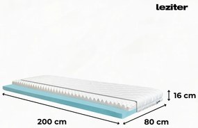 Saltea din spumă DreamX 80x200x16