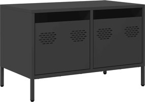 vidaXL Dulap TV, negru, 68x39x43,5 cm, oțel laminat la rece