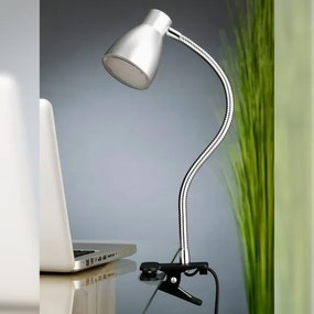 Lampă LED cu clemă GRIP LED/2,5W/230V argintiu Briloner 2615-014P