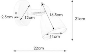 Aplică pentru baie Markslöjd 108084 FJÄLLBACKA 1xG9/20W/230V IP44