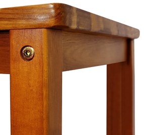 Casaria Scaune de bar OSLO cu spătare, 2 buc., 40,5x36x110cm, maro natural